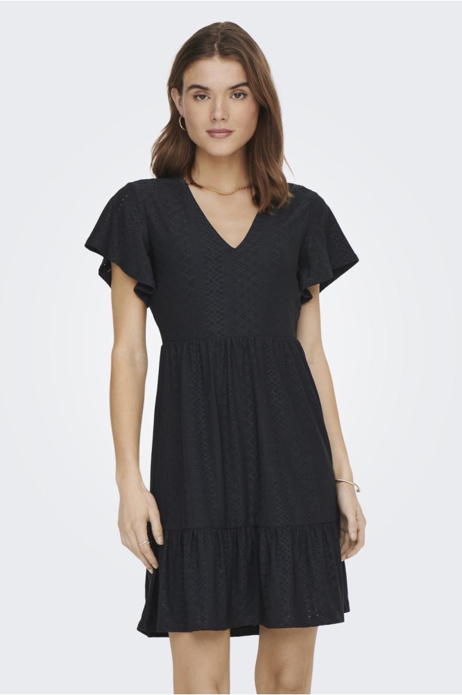 ONLSANDRA S/S V-NECK DRESS JRS NOOS 15289687 NIGHT SKY